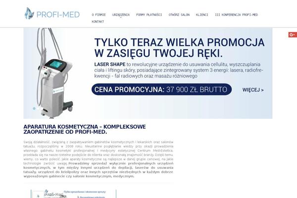 Profimed website example screenshot