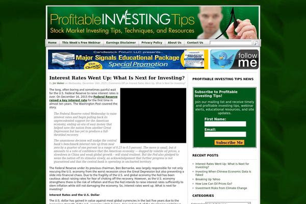 Site using Subscribe Me plugin