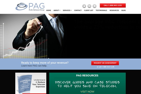 Pax theme site design template sample