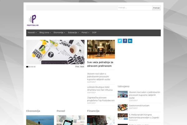 Site using Theia-post-slider plugin