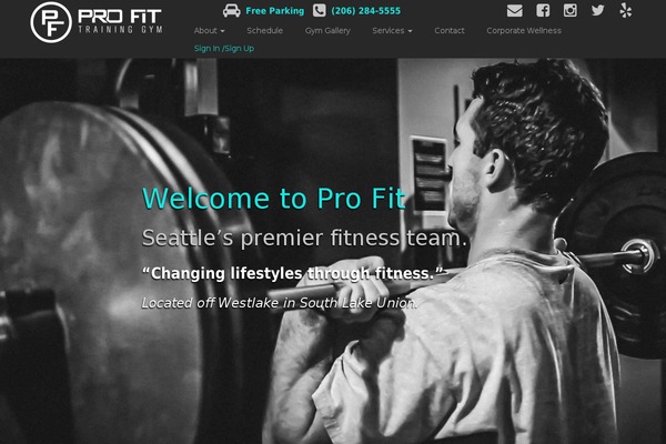 profitpersonaltraining.com site used Pftheme