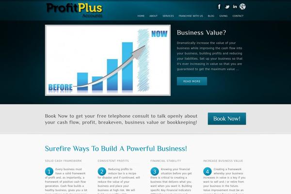 inFocus theme site design template sample