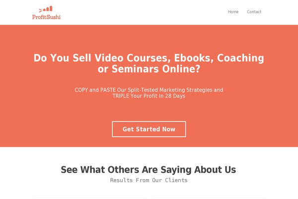 profitsushi.com site used Synthesis