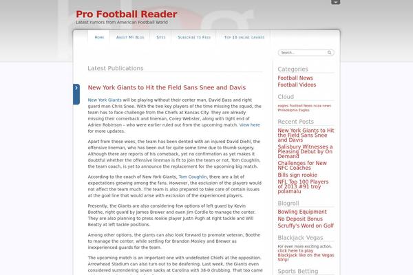 dfBlog theme site design template sample