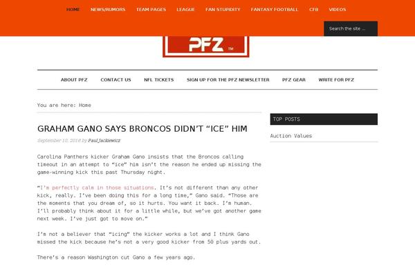 Site using Fantasy Football plugin