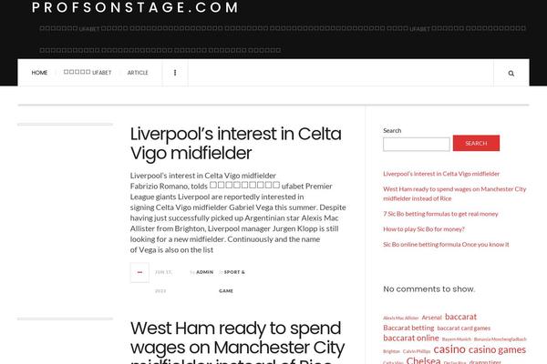 JustWrite theme site design template sample