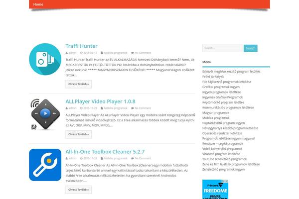 MesoColumn theme site design template sample
