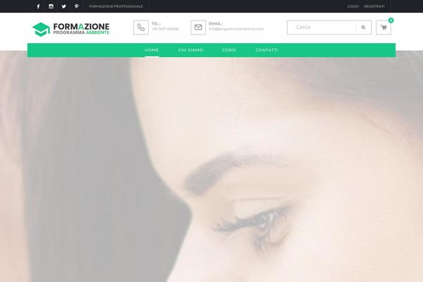 Univero theme site design template sample