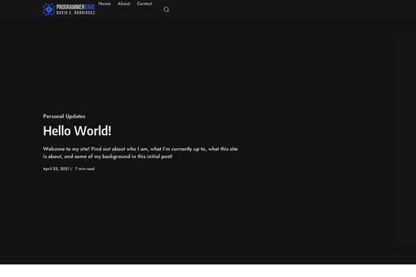 programmerdave.com site used Asona