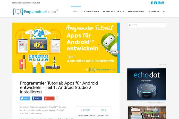 X Child theme site design template sample