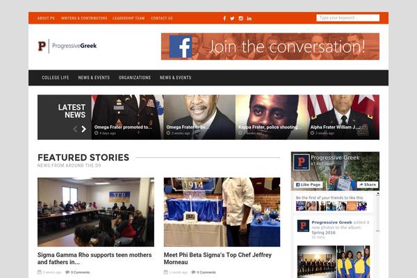 Noticia theme site design template sample