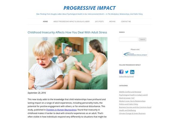 Twentytwelve-child theme site design template sample