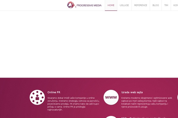 Infinite theme site design template sample