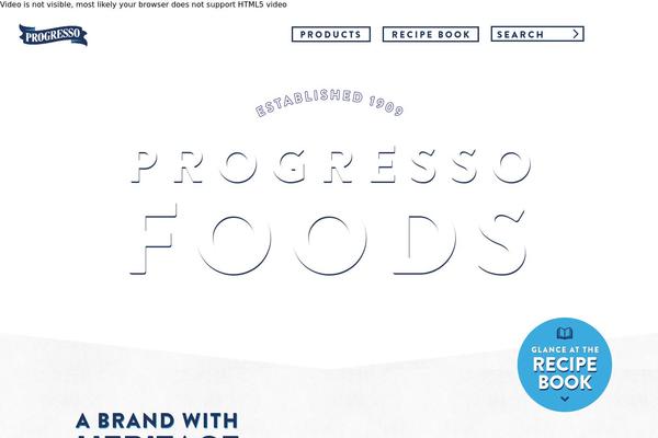 progressofoods.com site used HTML5 Blank