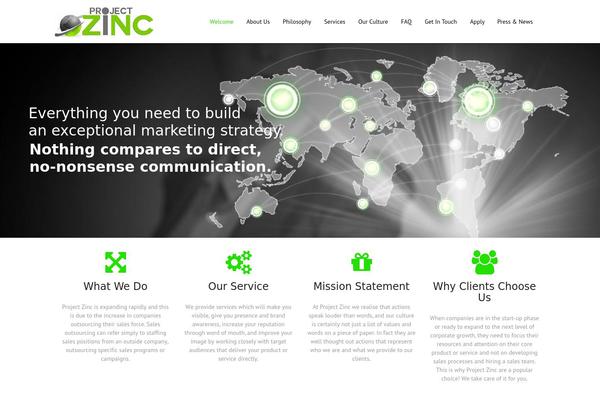 project-zinc.com site used Perfekta