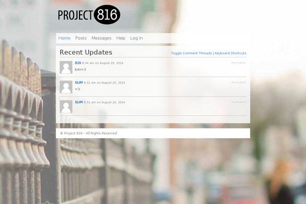 P2 theme site design template sample