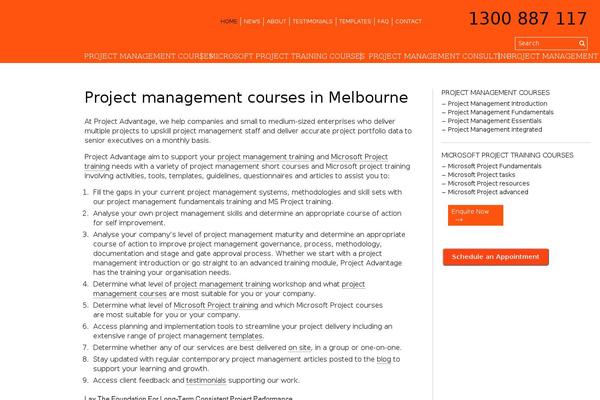 projectadvantage.com.au site used Projectadvantage