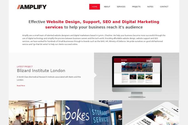 Amplify theme site design template sample