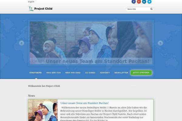 Aid theme site design template sample