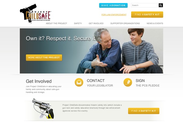projectchildsafe.org site used Ci-uikit