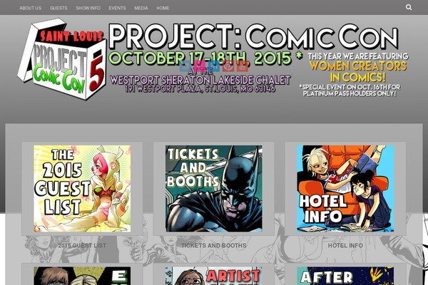 projectcomiccon.com site used Fifteen