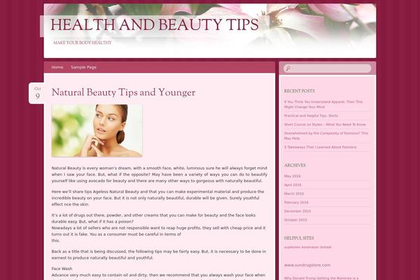 Bouquet theme site design template sample