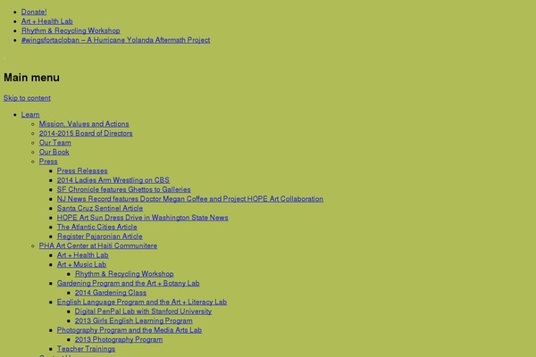 projecthopeart.org site used Materialwp-materialwp