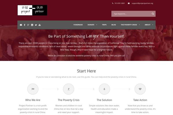 projectpartner.org site used Charityhub-v1-06