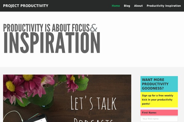 projectproductivity.com site used Wharton