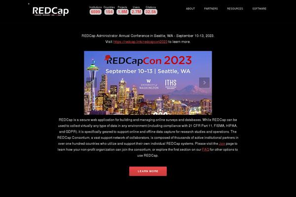 projectredcap.org site used Rcap