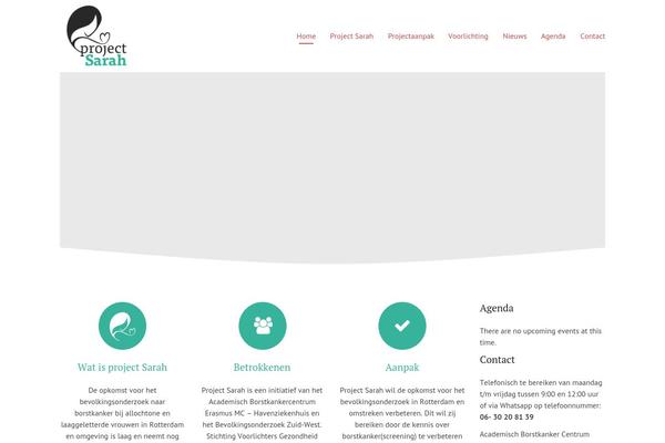 projectsarah.nl site used Angle-child-theme