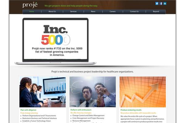 projeinc.com site used Proje