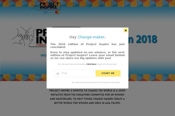 Site using Pop-Up CC plugin