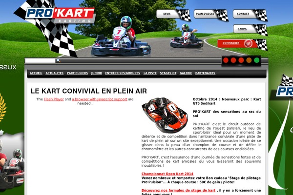 prokarting.fr site used Poetry