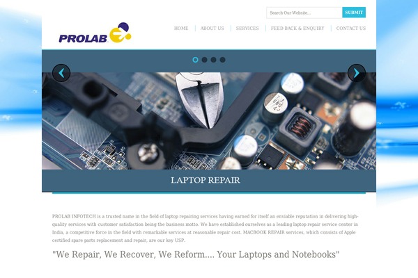 Site using WordPress Thumbnail Slider plugin