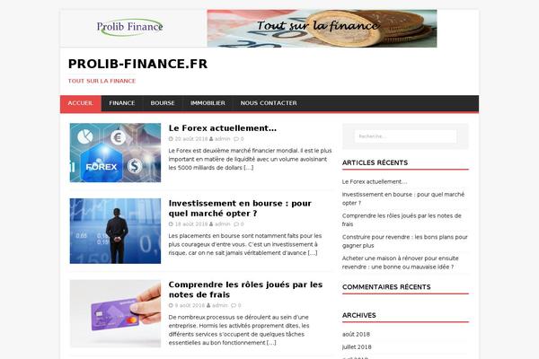 MH Magazine lite theme site design template sample