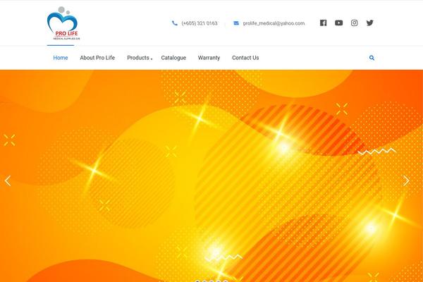 Medik theme site design template sample