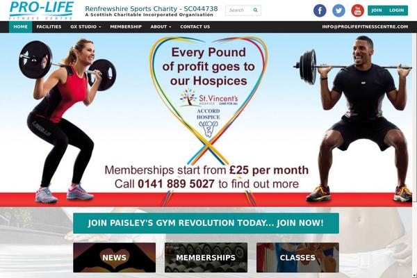 prolifefitnesscentre.com site used Prolife