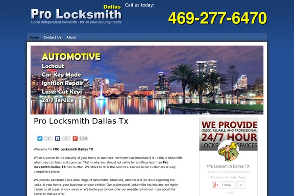 Site using WordPress Content Slide plugin