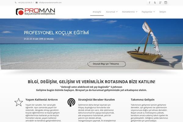 Envision theme site design template sample