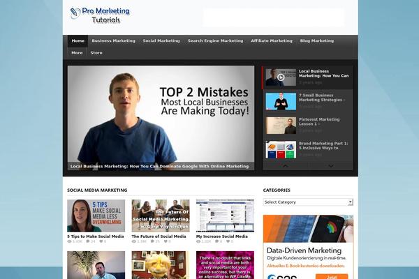deTube theme site design template sample