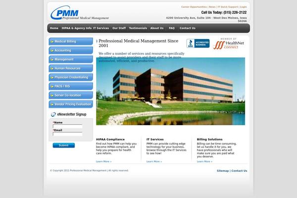 Hybrid theme site design template sample