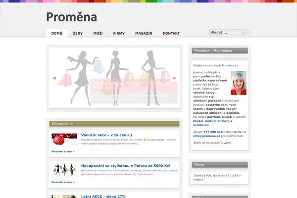 Continuum theme site design template sample