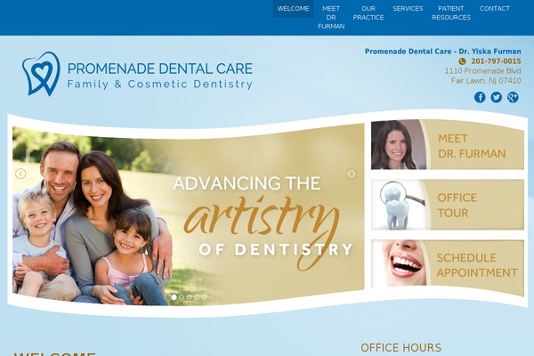 Promenade theme site design template sample