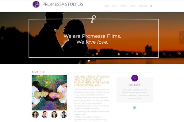 Enfold theme site design template sample