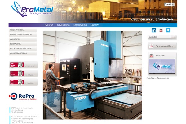 prometal.es site used TheGem