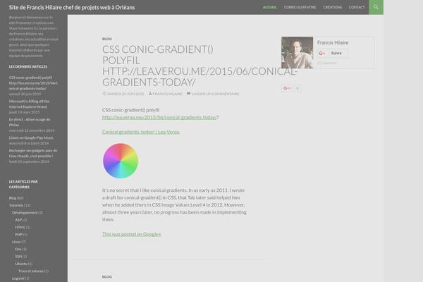 Twenty Fourteen theme site design template sample