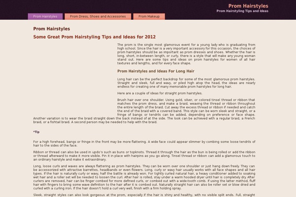 promhairstylesideas.com site used Eveningdresses