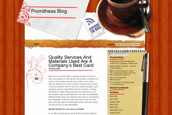 Morning Coffee theme site design template sample