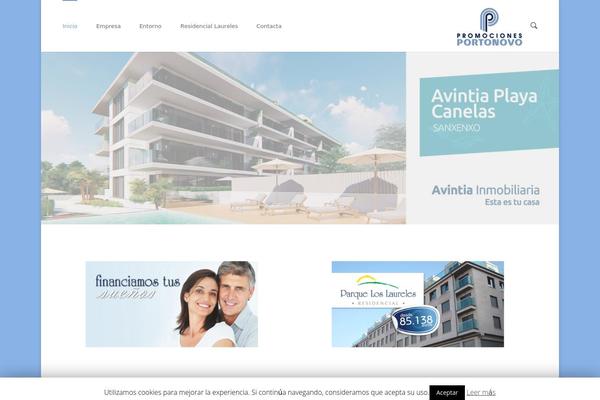 Blandes theme site design template sample